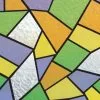 Overige Merken Raamfolie Glas Mozaiek Kleuren (45cm)