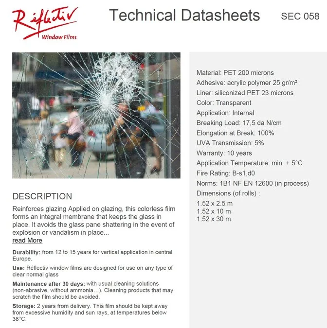 Overige Merken Veiligheidsfolie 200 Microns (Circa 61cm) - Afbeelding 4