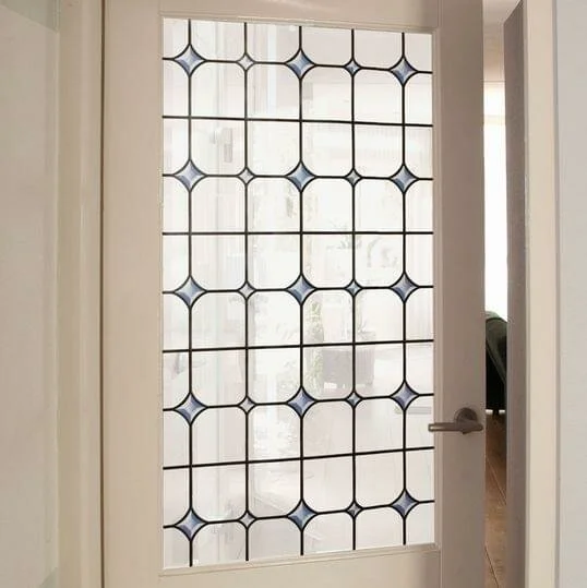 Overige Merken Raamfolie Glas In Lood Wit (45cm)