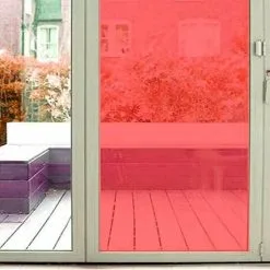 Aslan Raamfolie Transparant Rood RAL 3020 (125cm)