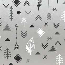 Overige Merken Statisch Raamfolie Bohemian 46cm (geschikt Voor Dubbel, HR+ En HR++ Glas)